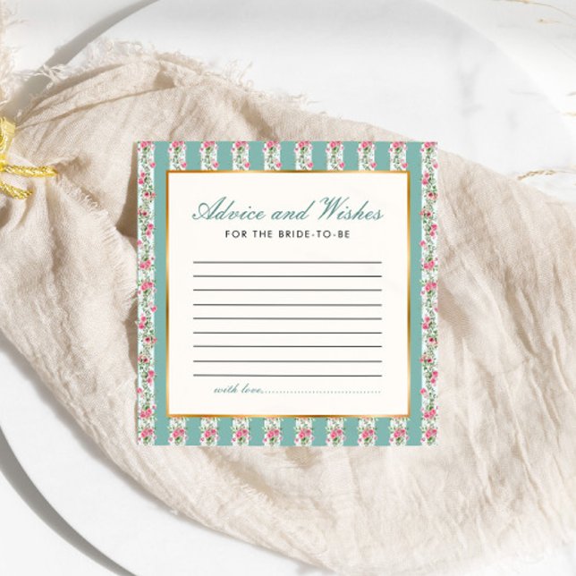 Ratgeber wünscht Liebe Shack Fisnce Brautparty Begleitkarte (Von Creator hochgeladen)