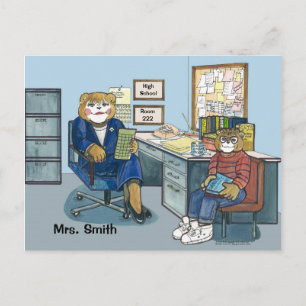 Ratgeberin für Anstellung Postkarte