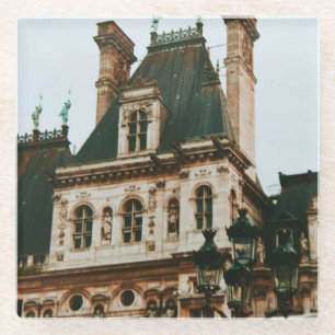 Rathaus, 4. Arrondissement, Paris - Frankreich Glasuntersetzer