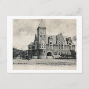 Rathaus, Amherst, Massachusetts Vintage Postkarte