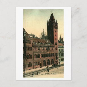 Rathaus Basel Schweiz Vintage Postkarte
