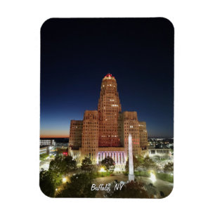 Rathaus bei Nacht Magnet