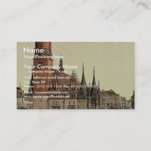 Rathaus, Breslau, Schlesien, Deutschland (d. h. Wr Visitenkarte
