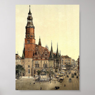 Rathaus, Breslau, Schlesien, Deutschland (d.h. Wro Poster