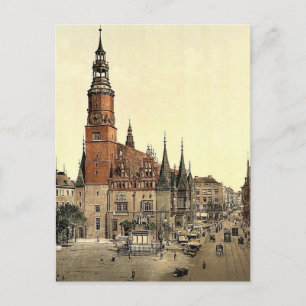 Rathaus, Breslau, Schlesien, Deutschland (d.h. Wro Postkarte