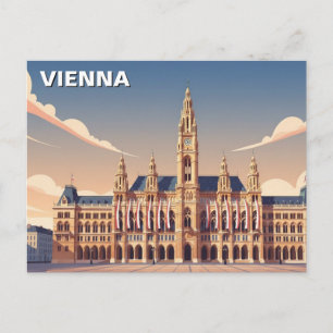 Rathaus City Hall  Wien Österreich Reise Postkarte