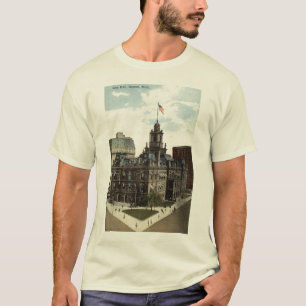 Rathaus, Detroit, Michigan 1915 Vintag T-Shirt