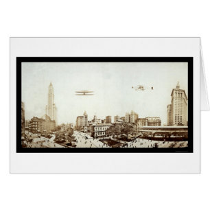 Rathaus-Foto 1913 der Flugzeug-NYC