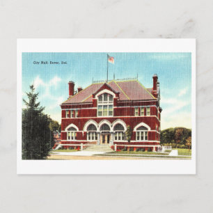Rathaus in Dover, Delaware, Vintage Travel Postkarte