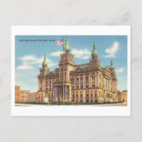Rathaus in Jersey City, New Jersey, Vintag