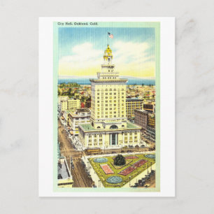 Rathaus in Oakland, Kalifornien, Vintag Postkarte