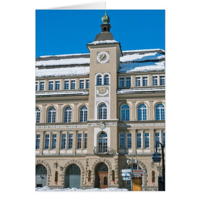 Rathaus in St. Moritz, Schweiz (Vorne)