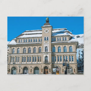 Rathaus in St Moritz, Schweiz Postkarte