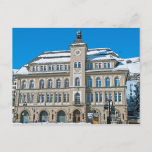 Rathaus in St. Moritz, Schweiz Postkarte