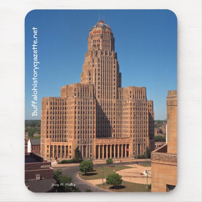 Rathaus-Mausunterlage des Büffel-NY Mousepad (Vorne)