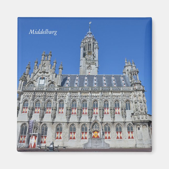 Rathaus Middelburg, Niederlande Magnet (Vorne)