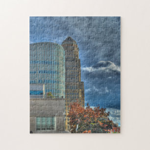 Rathaus-Puzzlespiel des Büffel-NY Puzzle