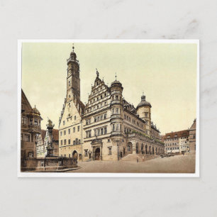 Rathaus, Rothenburg (d.h. ob der Tauber), Bayern Postkarte