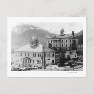 Rathaus und Gerichtsgebäude in Juneau Postkarte