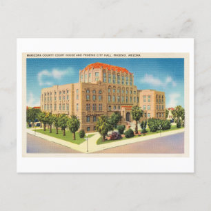 Rathaus und Gerichtsgebäude in Phoenix, Arizona Postkarte