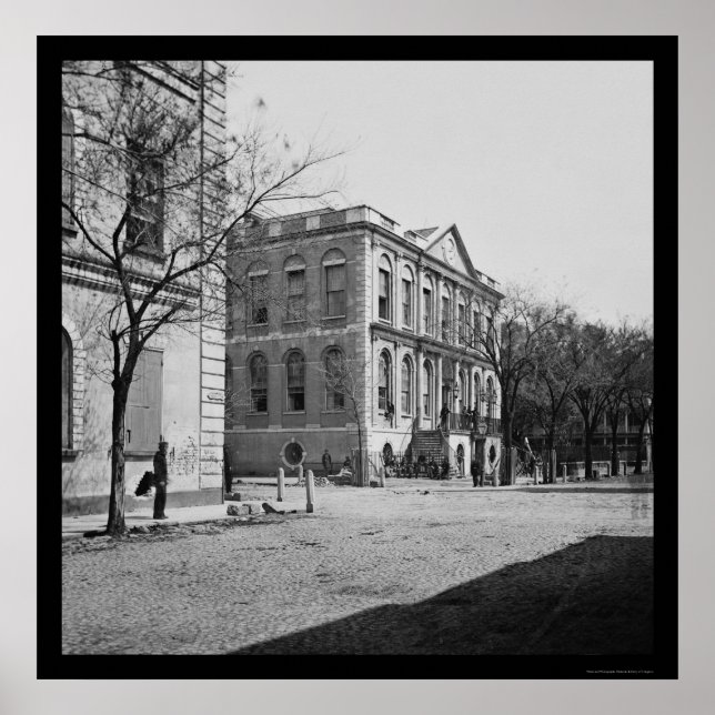 Rathaus von Charleston, SC 1865 Poster (Vorne)