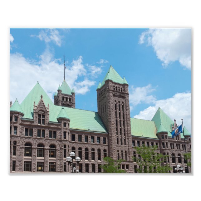 Rathaus von Minneapolis Fotodruck (Vorne)