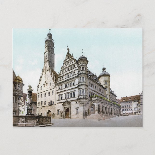 Rathaus von Rothenburg Postkarte (Vorderseite)