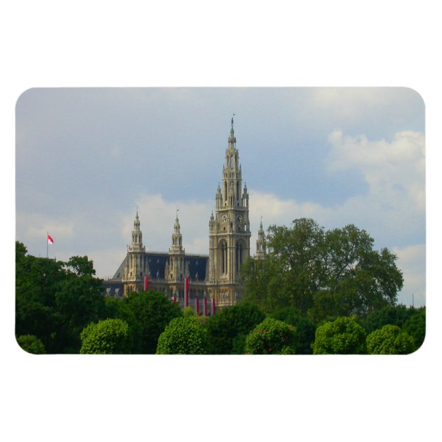Rathaus, Wien, Österreich Magnet (Horizontal)