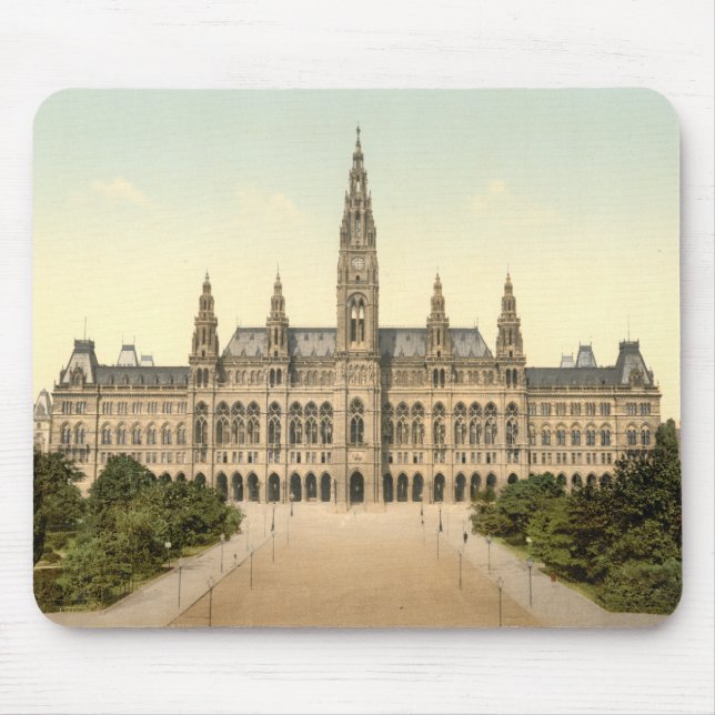 Rathaus, Wien, Österreich Mousepad (Vorne)