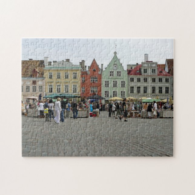 Rathausplatz von Tallinn Puzzle (Horizontal)