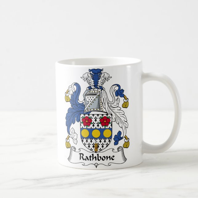 Rathbone Familienwappen Kaffeetasse (Rechts)