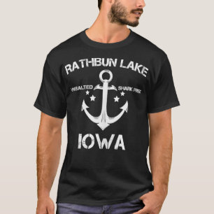 RATHBUN SEE IOWA Funny Fishing Camping Summer Gif T-Shirt