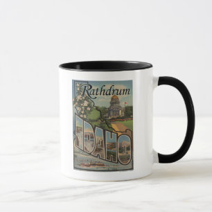 Rathdrum, Idaho - große Buchstabe-Szenen Tasse