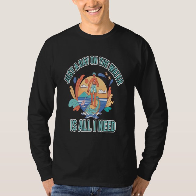Rather be paddling find me on the board summer vac T-Shirt (Vorderseite)