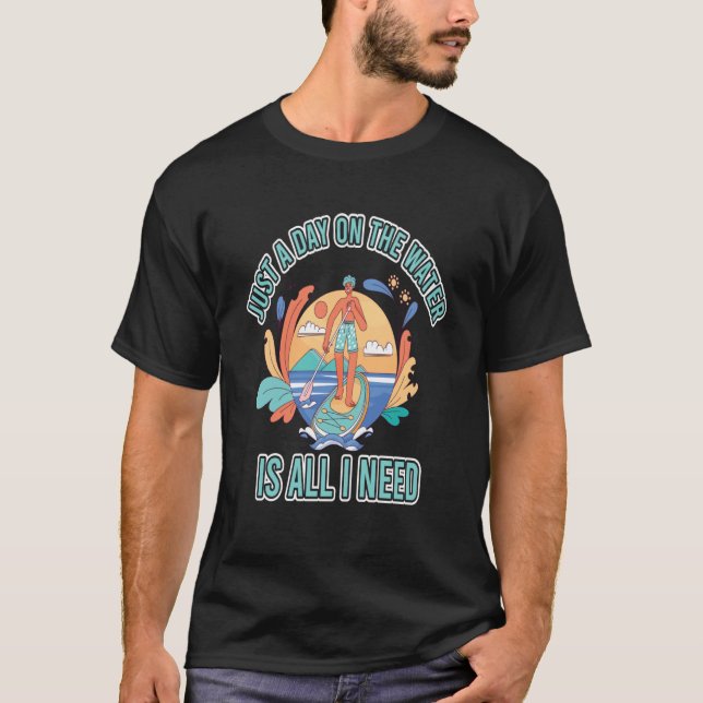 Rather be paddling find me on the board summer vac T-Shirt (Vorderseite)