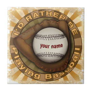 Rather Play Baseball Fliese