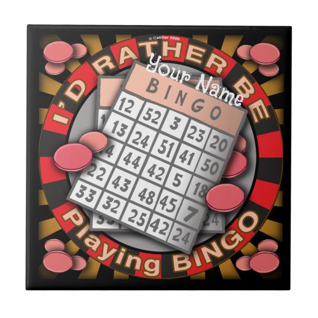 Rather Play Bingo Tile Fliese (Vorderseite)