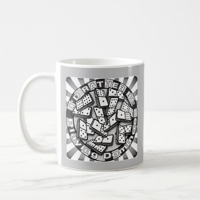 Rather Play Dominoes Kaffeetasse (Links)