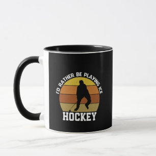 Rather Play Ice Hockey Tasse