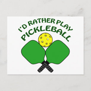 Rather Play Pickleball Postkarte