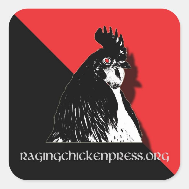 Rating Chicken Press Red and Black Sticker (Vorderseite)