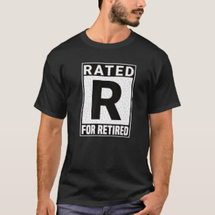 Rating R für müde Funny Ratings Sticker Design F T-Shirt