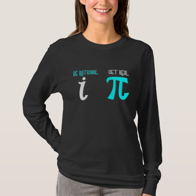 Rational mathematisieren Spaß-Mathematik T-Shirt (Vorderseite)