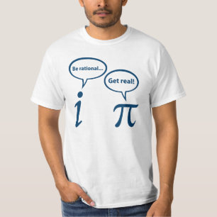 Rational sein erhalten Sie echte imaginäre Mathem T-Shirt