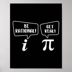 Rational werden - pi Day Mathematik Lover Science Poster