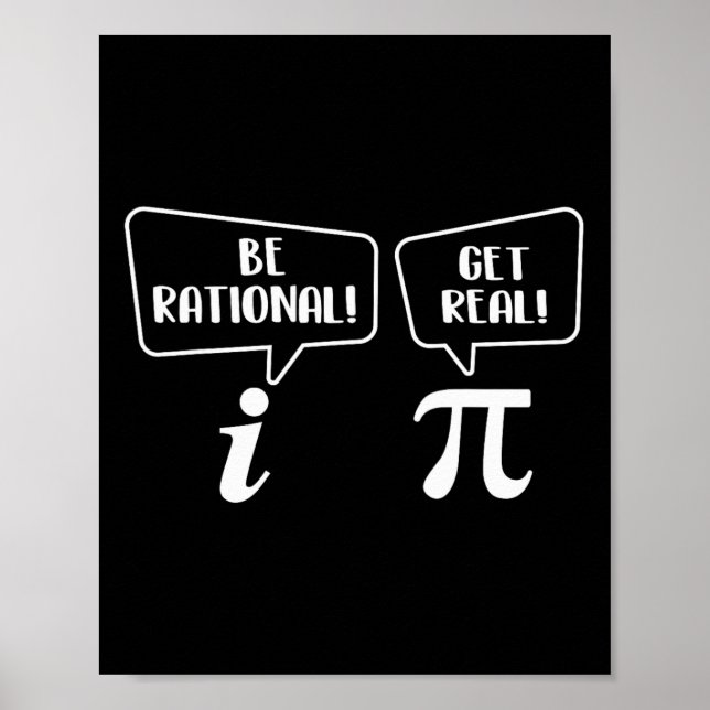 Rational werden - pi Day Mathematik Lover Science Poster (Vorne)