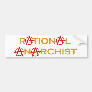 Rationaler Anarchist Autoaufkleber