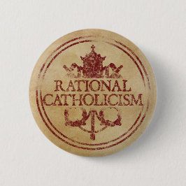 Rationales Katholizismus-Button Button