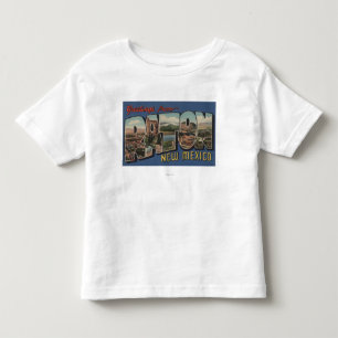Raton, New Mexiko - große Buchstabe-Szenen Kleinkind T-shirt
