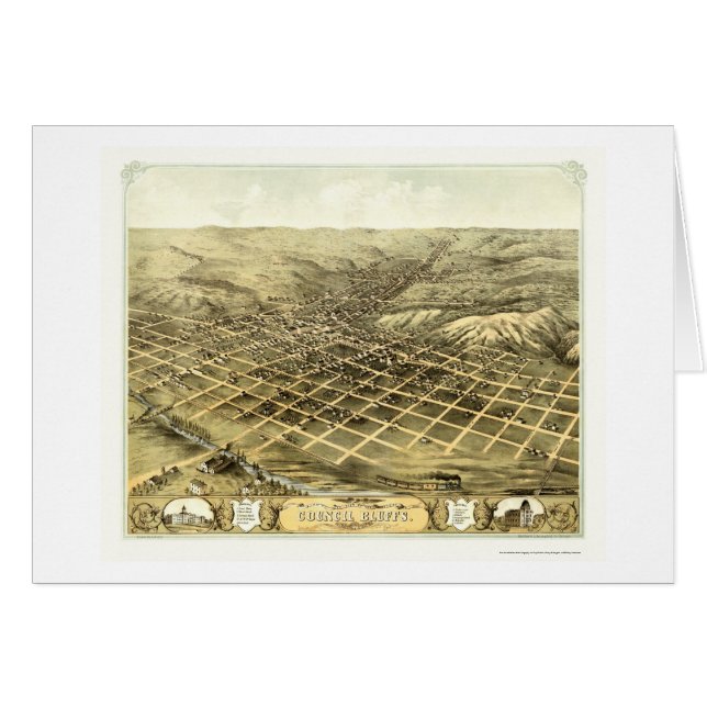 Rats-Täuschungen, IA panoramische Karte - 1868 (Vorderseite (Horizontal))